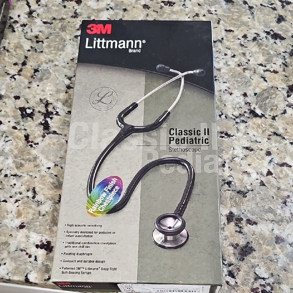 3M Littmann Classic II Pediatric Stethoscope - Black